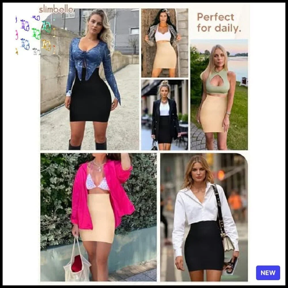 Tummy Control Slip Shorts Under Dresses Anti Chafing Shapewear Elegant